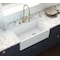 Ruvati 30"Farmhouse Offset Drain Kitchen Sink Sgl Bowl White, Right Drain RVL2018WR - alternate 2